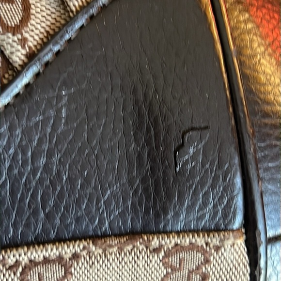 Vintage GUCCI Beige/Ebony GG Canvas Full Moon Medium Tote Bag - Picture 6 of 15